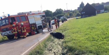 Motorradunfall in Aufhausen